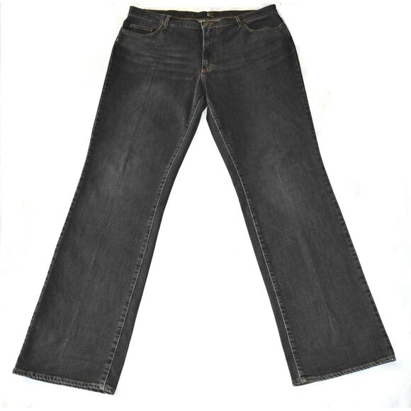 Just Cavalli Other - B0 Auth JUST CAVALLI ROBERTO CAVALLI Washed Black Straight Leg Jeans Sz W40 L35